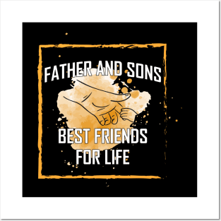 Father And Son Best Friends For Life Tshirt Posters and Art